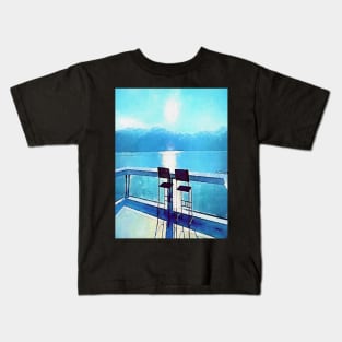 Chairs View horizon over sea Kids T-Shirt